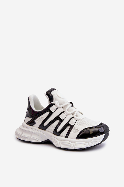 Жіночі кросівки на масивній підошві білі Ellerai