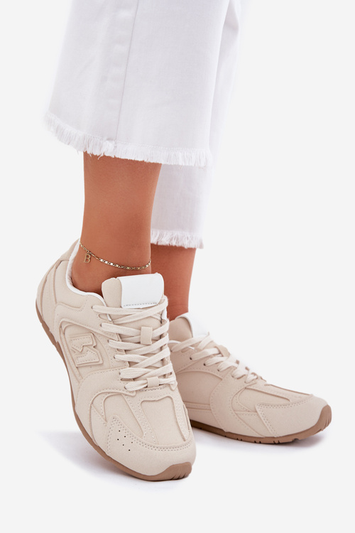 Жіноче Спортивне Взуття З Еко Замші Бежеве Дорелла