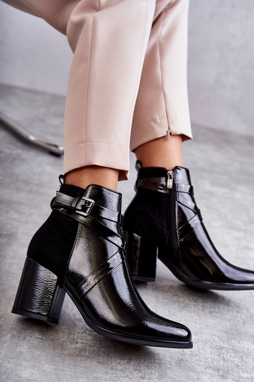 Модні лаковані чоботи La.Fi 260037B-LA Чорні