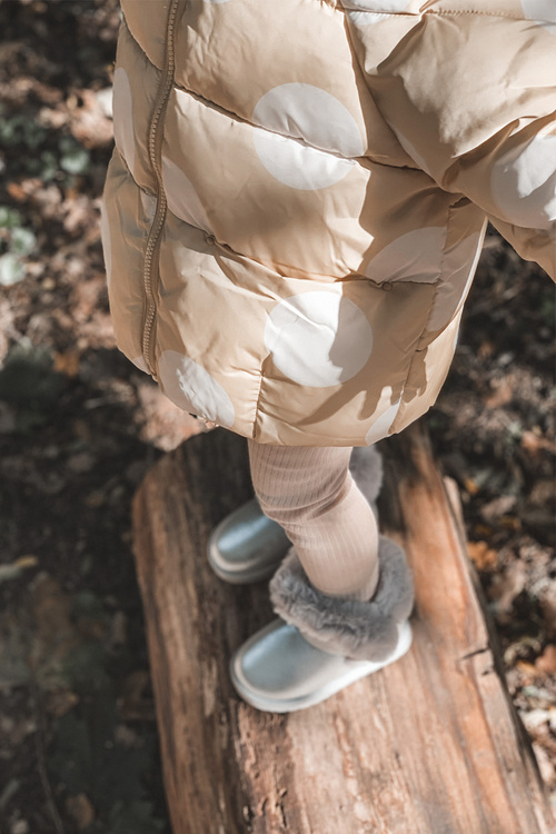 Дитячі утеплені зимові черевики з хутром Silver JellyBeans