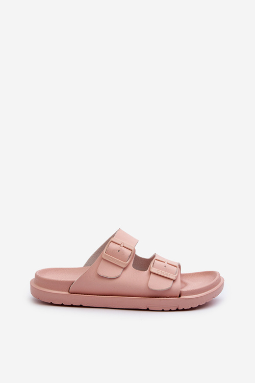 Легкі жіночі поролонові шльопанці з пряжками Big Star NN274A753 Рожевий