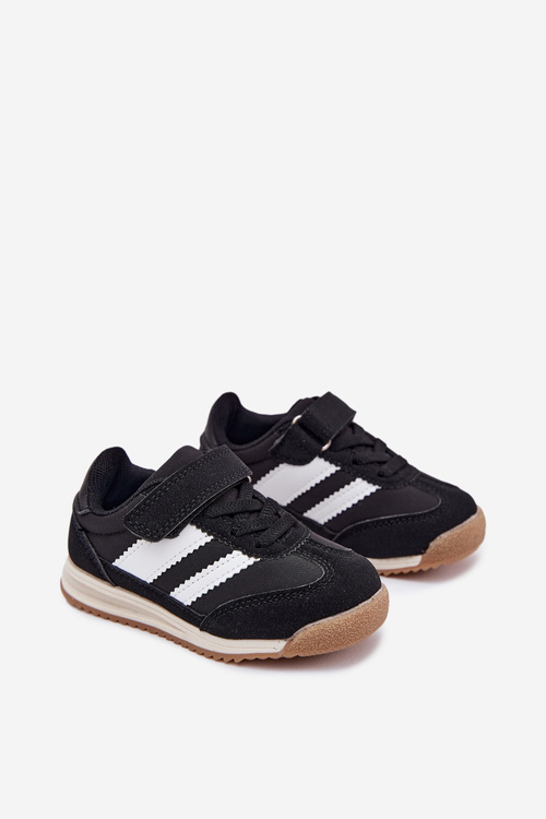 Дитячі Кросівки Спортивне Взуття На Липучках Чорні Viona