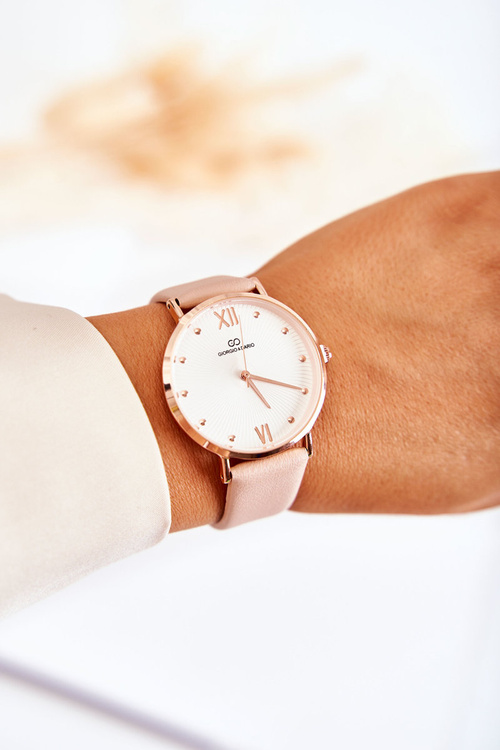 Модний жіночий ремінь для годинника Giorgio & Dario Beige