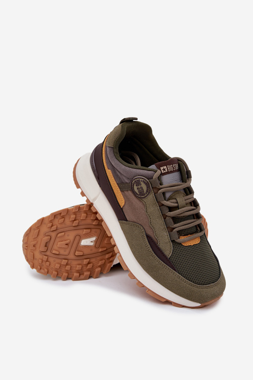 Чоловіче Спортивне Взуття Sneakers Big Star RR174280 HI-POLY SYSTEM Темно-зелені