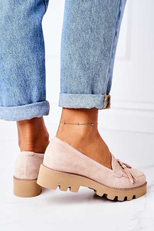 Замшеві мокасини Lewski Shoes 3053 Cappuccino