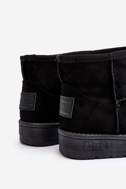 Дитячі утеплені зимові черевики чорні Big Star MM374054