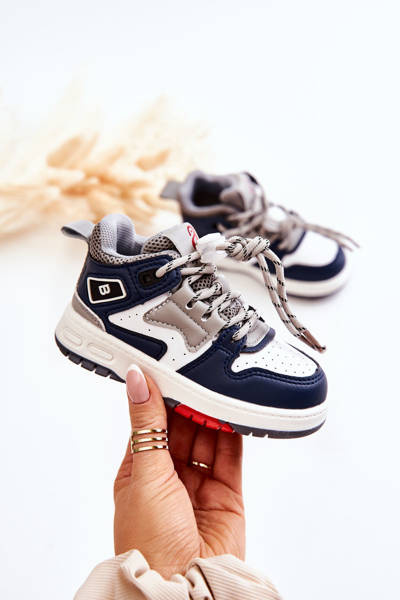 Дитяче високе спортивне взуття Navy Blue Bruce