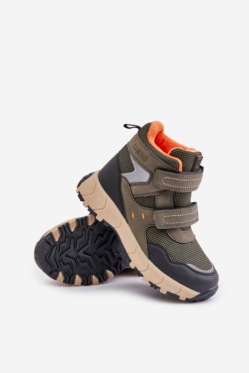 Утеплені зимові черевики дитячі Big Star OO374129 Хакі