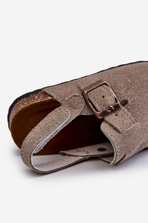 Дитячі Клоги На Пробковій Платформі Сірі Vulagia