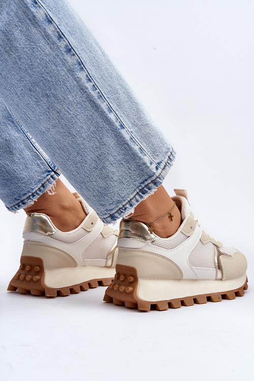 Жіночі бежеві спортивні кросівки Ralita