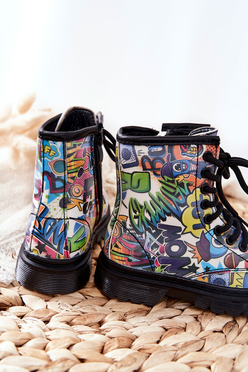 Чоботи дитячі теплі на блискавці кольоровий типтоп