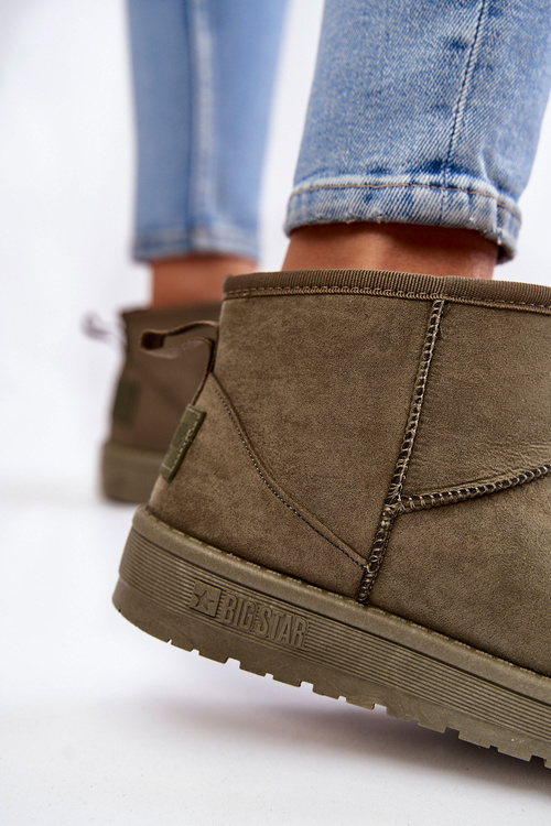 Жіночі теплі зимові черевики Big Star KK274292 Хакі