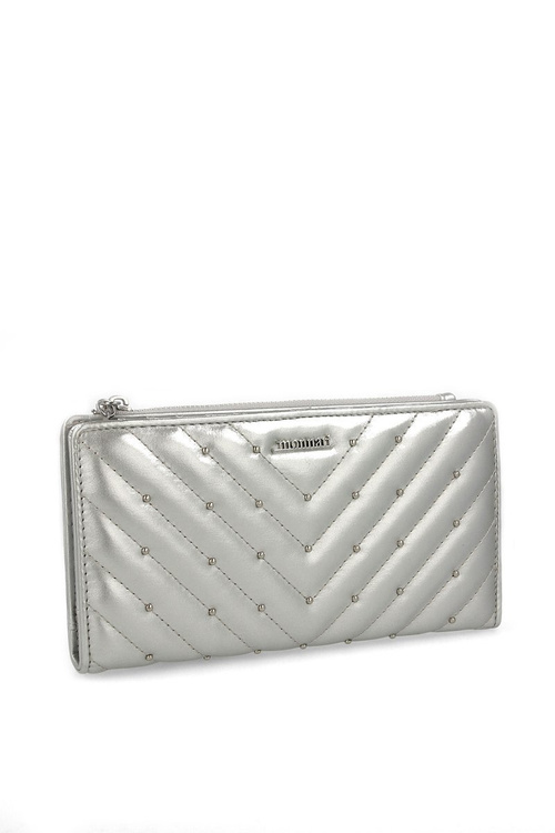 Жіночий гаманець MONNARI PUR0010-022 Стегане срібло