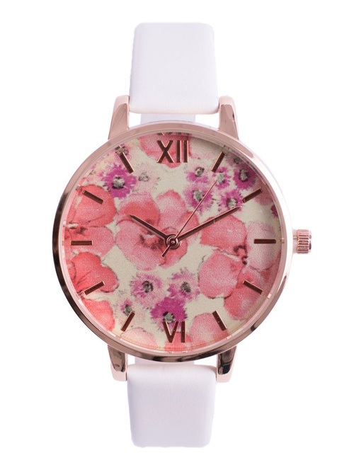 Жіночий годинник Ernest Puppis білий 38 мм