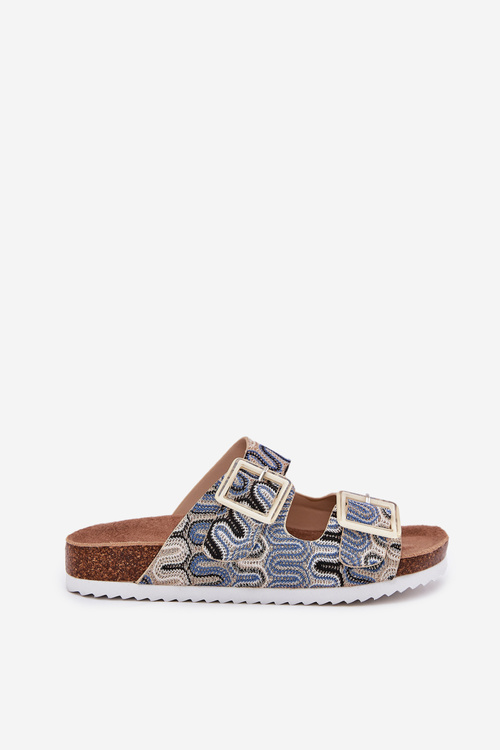 Жіночі Сандалі З Пряжками І Блиском Бежеві S.Barski RB51-006