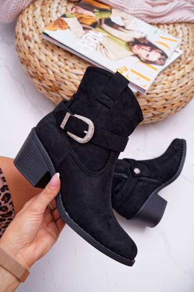 Жіночі чоботи на підборах Чорні Arraso