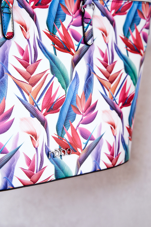 Класична велика сумка NOBO M1330-CM00 Multi-White