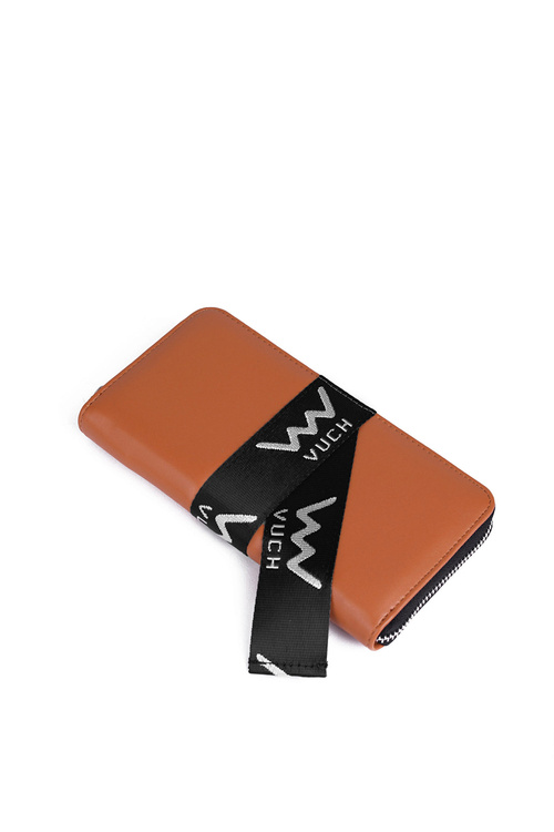 Шкіряний гаманець на блискавці Brown Mille