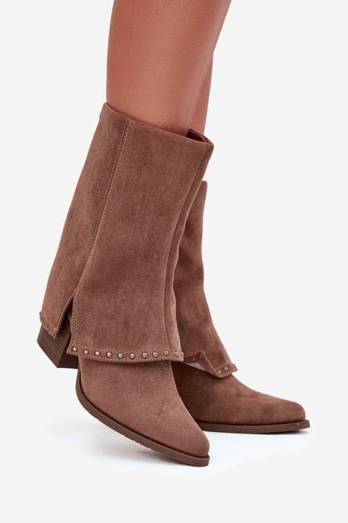 Жіночі зимові чоботи Vinceza 16516 Бежеві