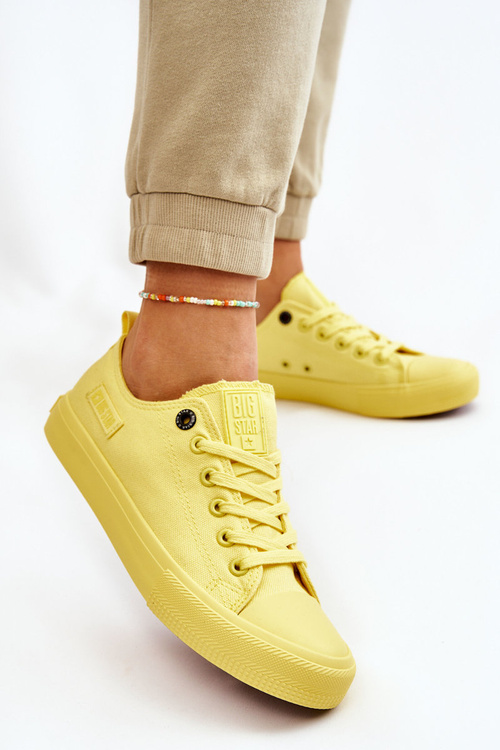 Жіночі класичні низькі кросівки Big Star LL274026 Жовті