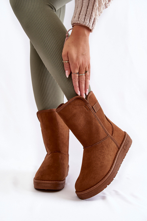 Жіночі високі зимові черевики Big Star KK274616 Коричневий