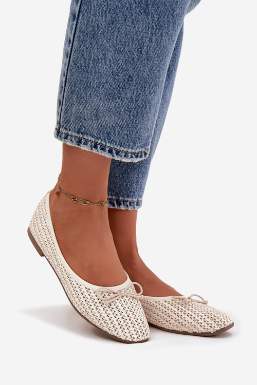 Балерини З Плетінням І Бантом Екрю Беліра