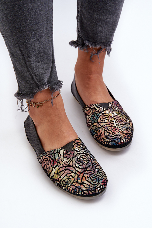 Жіночі шкіряні балетки Maciejka 1930B чорні