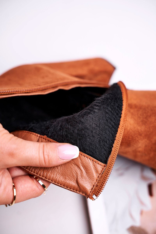 Жіночі чоботи на підборах із замші Camel Sharks