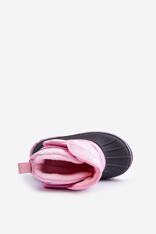 Дитячі зимові черевики на липучці рожеві Lee Cooper LCJ-24-44-2863K