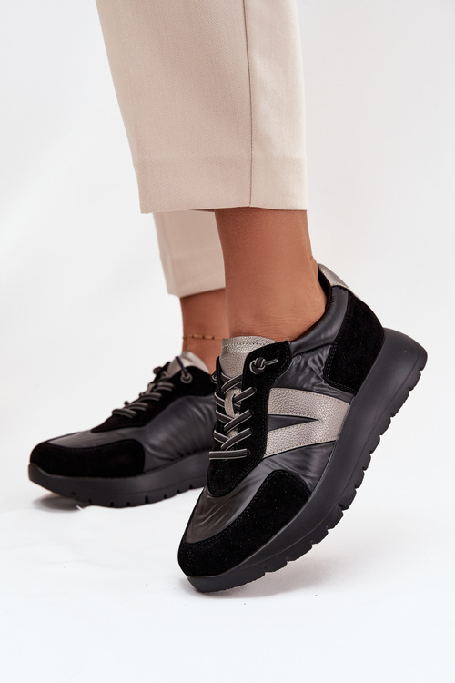 Жіночі кросівки на платформі Vinceza 58561 Чорний