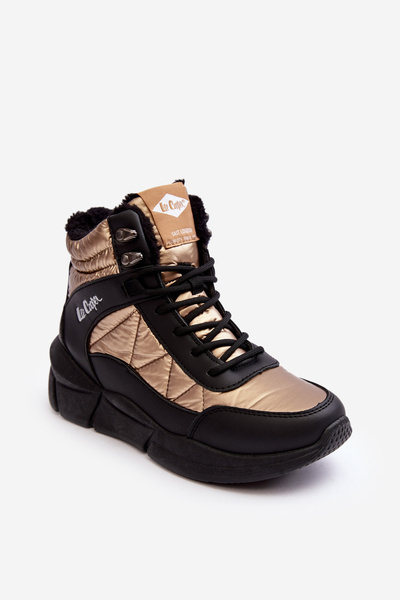Жіночі флісові черевики на платформі Lee Cooper LCJ-23-44-1986L золото