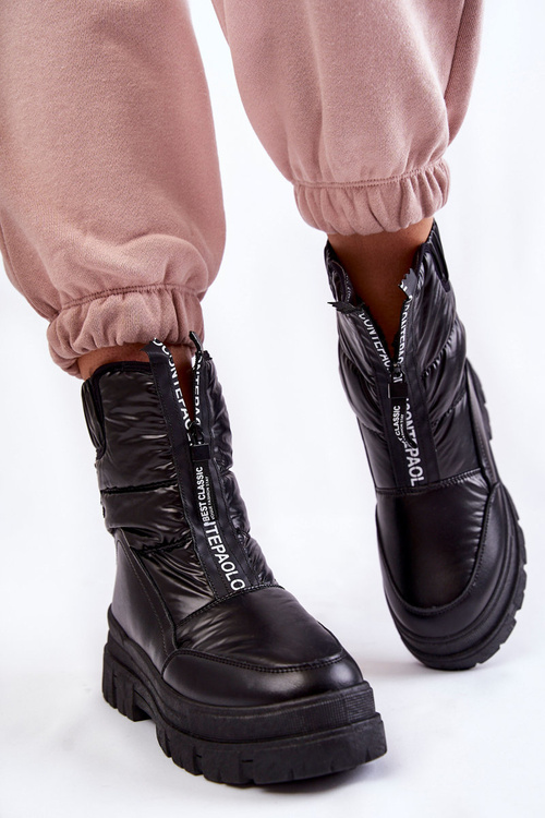 Зручні жіночі зимові черевики Elodia чорного кольору