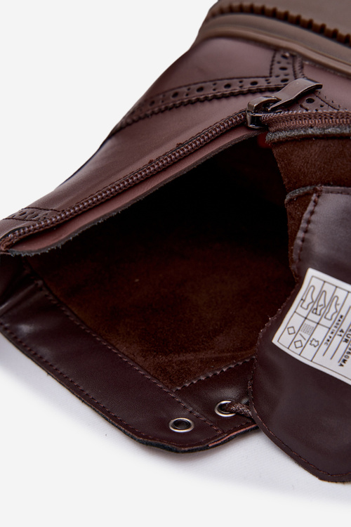 Шкіряні чоловічі чоботи Lee Cooper LCJ 25 33 3960 коричневі Botki Męskie