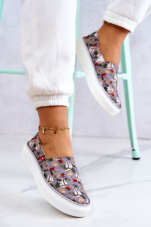 Жіночі кросівки Slip On Memory Foam Big Star JJ276015 сірі