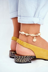 Балетки на підборах Maciejka жовті 04482-07
