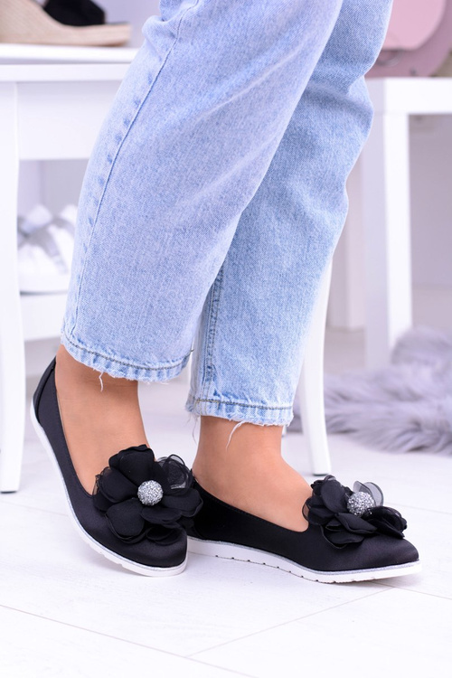 Оксамитові балерини Фуміко з великим квітковим візерунком