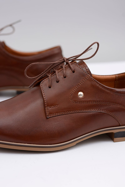 Коричневі елегантні шкіряні напівчеревики Refugio