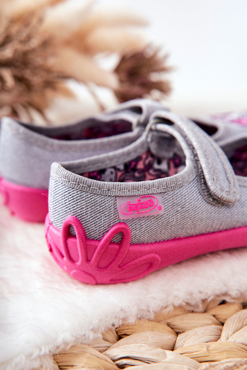 В'єтнамки Ballerinas Befado Unicorns 114X464 Сіро-рожевий