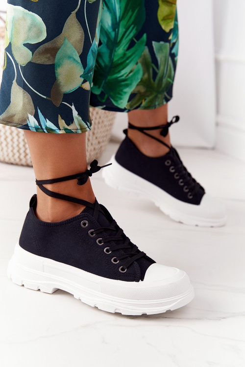 Кросівки на платформі чорні Travel Time