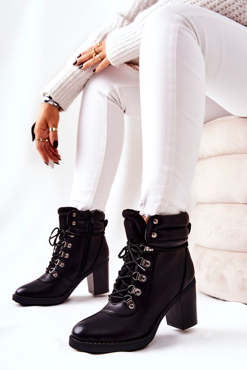 Черевики на шпильці з підігрівом Black Charmmis