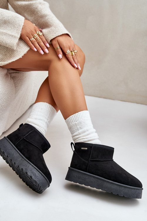 Низькі зимові черевики на платформі Big Star OO274A099 Чорні