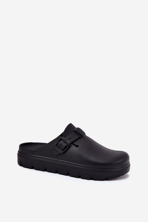 Жіночі Пінні Сандалі З Ремінцем І Застібкою Чорні Ларіні