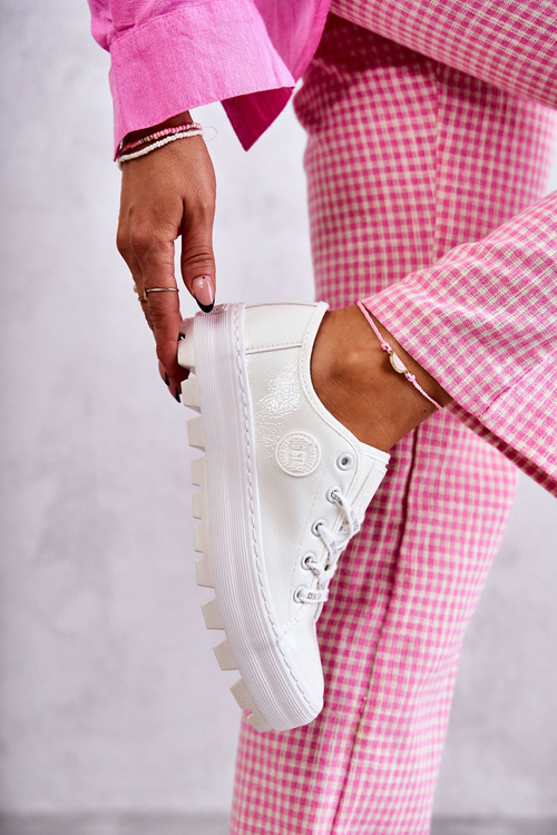 Модні лаковані кросівки Big Star KK274045 Білі