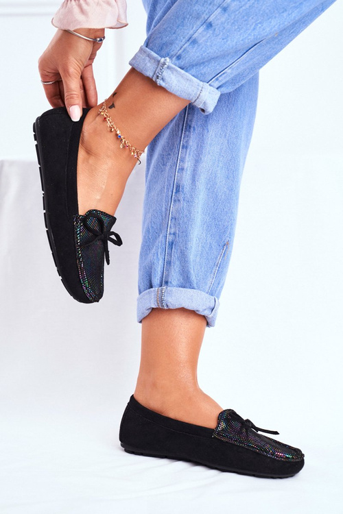 Жіночі замшеві мокасини S.Barski A199 Чорні