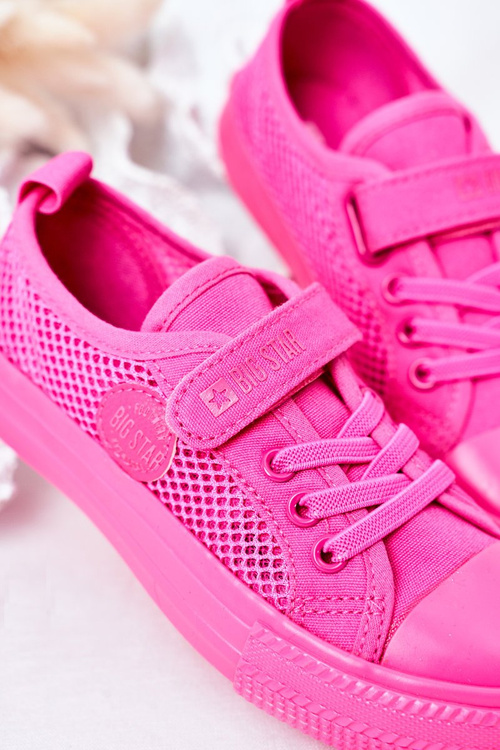 Дитячі кросівки з сіткою BIG STAR HH374019 Фуксія
