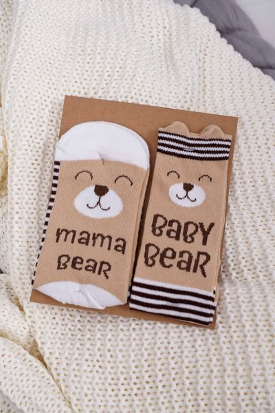 Набір жіночих і дитячих шкарпеток Soxo Mama Baby Bear