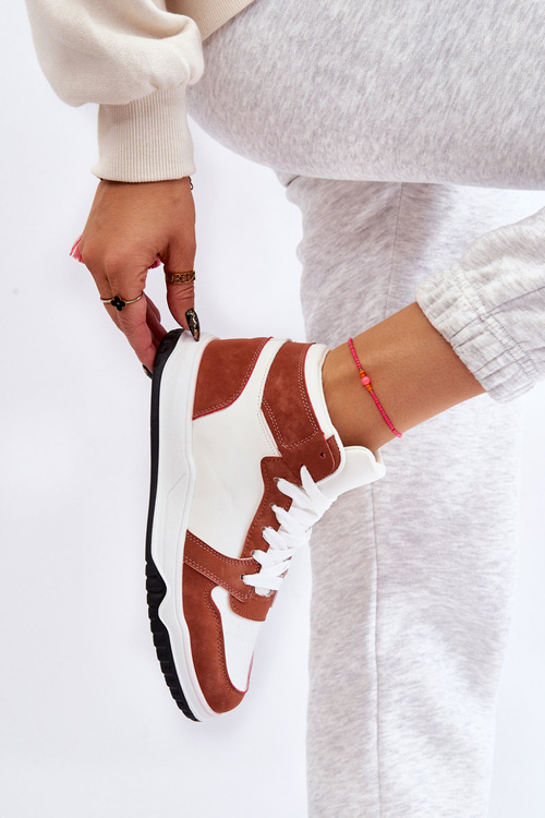 Високе жіноче спортивне взуття Кросівки білого кольору та Camel Rumor