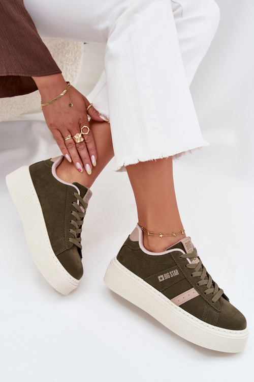 Жіночі Кросівки На Платформі Big Star SS274349 Зелені