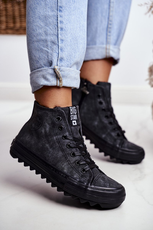 Жіночі кросівки Big Star High Warm Black GG274069
