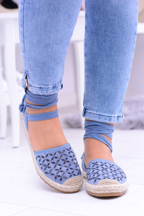 Жіночі блакитні багатоярусні еспадрільї Balerina Vasero